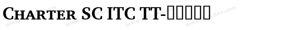 Charter SC ITC TT字体转换